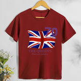 Inspired by Queen's Platinum Jubilee 2022 Elizabeth 70 Years T-shirt British T-shirt plus Size Short Sleeve Summer
