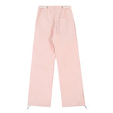 Women Pants Casual Sports Pants Loose Straight-Leg Wide-Leg Pants