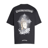 CHH Chrome Heart T Shirts T-Shirt Loose Cross Print