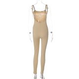 Women Jumpsuit Summer Sexy Backless Slim Fit Suspender Jumpsuit