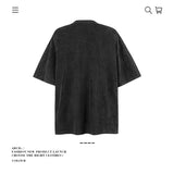 American vintage street T-shirt pure cotton retro men's and women's summer loose