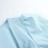Women Dress Light Blue Dress Loose Casual Dress