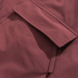 Unisex Winter Cotton Coat Three-Dimensional Pocket Hooded down Jacket Retro Workwear down Jacket