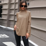 Women Knitted Sweater Autumn Turtleneck Sweater