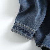 Women Jacket Loose Retro Leisure Washed-out Shirt Coat