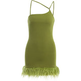 Women Dresses Sling Sheath Dress Sexy Backless Skirt