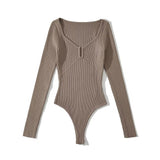 Women Sweater Knitwear Zipper U Collar Sweater Female Fall/Winter Romper Sweater