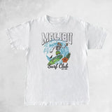 Malibu Surf Club Skeleton Beach T-Shirts Women Oversized