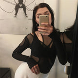 Women Jumpsuit Spring and Summer Mesh Tight Jumpsuit