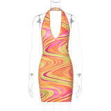 Women Dresses Summer Sexy Backless Sheath Dress