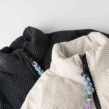 Unisex Winter Cotton Coat Embroidered Logo Stand-up Collar Cotton-Padded Clothes Vintage Loose Cargo Cotton-Padded Jacket