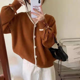 Women Knitted Cardigan Autumn Sweater Coat