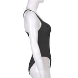 Women Jumpsuit Summer V-neck Jumpsuit Sleeveless T-shirt Top