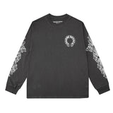 Chh Chrome Heart Long Sleeve Shirt Unisex Fashion Loose Long Sleeve Shirt