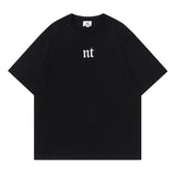 Men T Shirt Vintage Graffiti Distressed Short Sleeve T-shirt