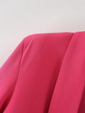 Women's Suits Autumn and Winter Long Sleeve Buckle-Free Blazer Collar Coat Women's Cardigan