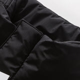 Unisex Winter Cotton Coat Zipper Multi-Pocket Stand-up Collar down Jacket Vintage Velvet down Jacket
