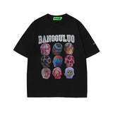 Men T Shirt Vintage Fun Printing Short Sleeve T-shirt