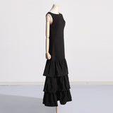 Women Dresses Summer Sleeveless Sheath Fishtail Dress (Qymy0409)