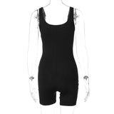 Women Jumpsuit Summer Slim Shoulder Strap Jumpsuit