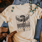 HJNT shirt Nashville guitar print cotton vintage
