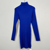 Women Dresses Turtleneck Dress Slim Fit Hip Skirt Knitted Dress