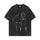 Washed and old T-shirt summer men's top