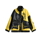 Unisex Jacket Autumn Stitching Letter Jacket