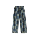 Men Jeans Autumn and Winter Loose Straight Wide Leg Pants