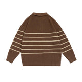 Unisex Sweater Autumn British Style Striped Sweater