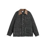 Unisex Jacket Autumn Retro Lapels Jacket Baggy Coat