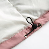 Unisex Winter Cotton Coat Gradient Hooded Cotton-Padded Coat Embroidered Cotton-Padded Coat