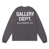 Gallery Dept T Shitrs Cotton Long Sleeve T-shirt Loose
