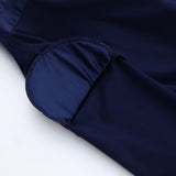 Women Dress Silk-like Matte Satin Shirt Dress