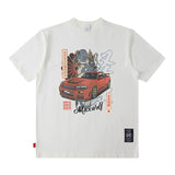Men T Shirt Vintage Racing Half Sleeve T-shirt