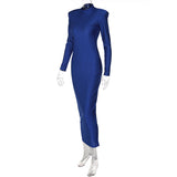 Women Dresses Summer round Neck, Slim-Fit, Long-Sleeved Dress