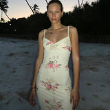 Women Dresses Spring U-Neck Dress Hip Spaghetti Straps Dress
