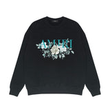 Amiri Long Sleeved Shirt Fashion Brand Crew Sweatshirts round Neck Sweater