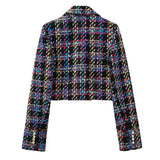 Women Suits Spring and Autumn Classic Style Texture Short Suit Coat