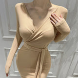 Women Dresses V-neck Long-Sleeve Dress Long Dress Sexy