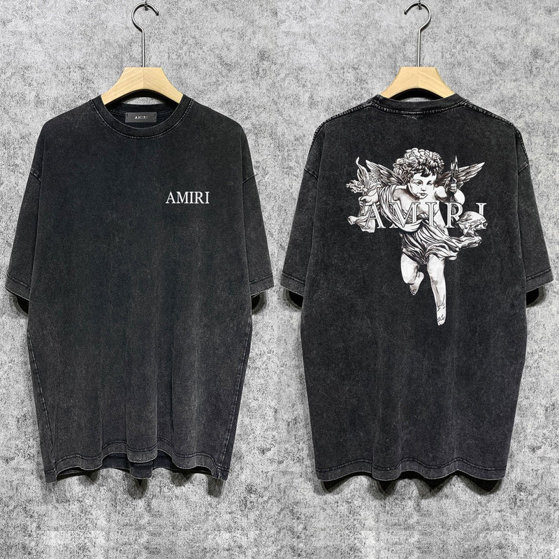 Amiri T-Shirt Distressed Retro Short Sleeve T-shirt