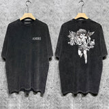 Amiri T-Shirt Distressed Retro Short Sleeve T-shirt