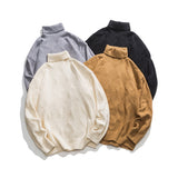 Unisex Sweater Winter Turtleneck Rhombus Sweater