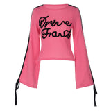 Women Knitted Sweater Loose Embroidered Woolen Top