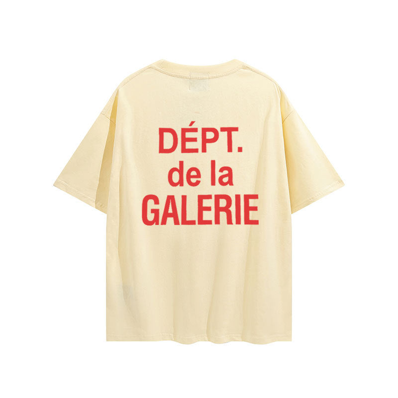 Gallery Dept T Shitrs Vintage Printed Summer plus Size Men and Women Short Sleeve