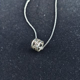 Chrome Hearts Necklace Thai Silver Circle Cross Pendant for Men and Women