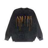 Amiri Long-Sleeve Shirt Vintage Distressed Long Sleeve T-shirt