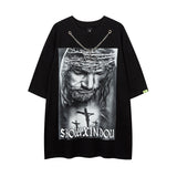 Men T Shirt Hip Hop Short Sleeve T-shirt Men and Women Oversize