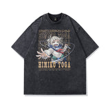 Men T Shirt Summer Vintage Cartoon Printed Vintage Short Sleeve T-shirt