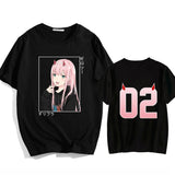 2024New Zero Two T Shirt Women Casual Round Neck Short